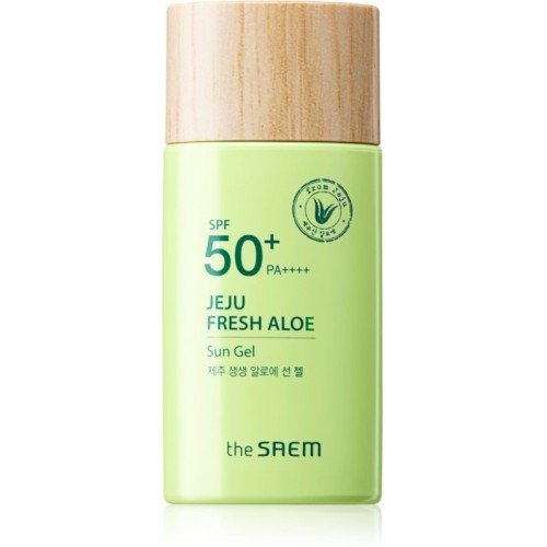 the SAEM Jeju Fresh Aloe Sun Gel SPF50+ PA++++ 60g
